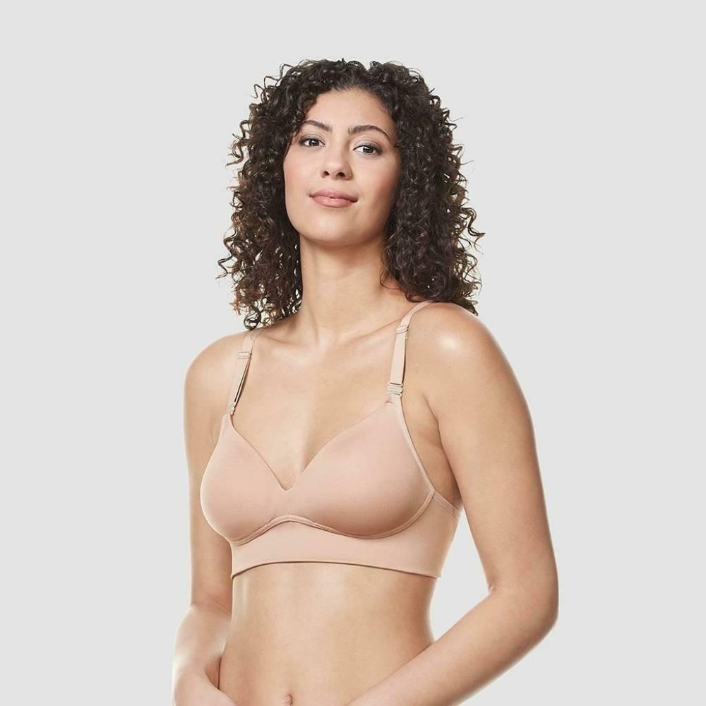 Simply Perfect by Warner's Women's Longline Convertible Wirefree Bra Size 38DD
